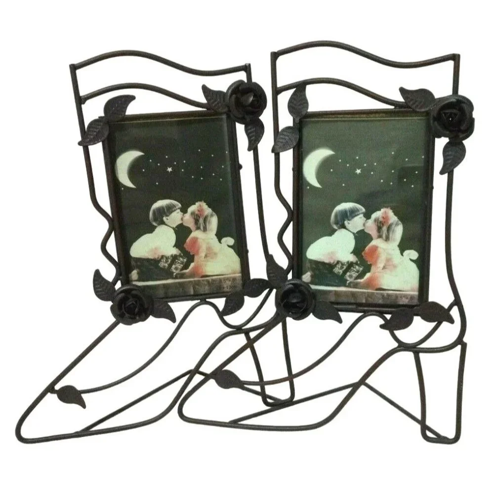 Cowgirl Boot Metal Photo Frame Lot‎ of 2